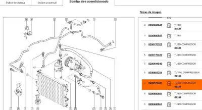 Автозапчастина б/у труби кондиціонації для renault megane ii (bm0/1_, cm0/1_) 1.9 dci (bm0g, cm0g) посилання на oem iam 8200170178  8200170331