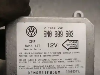 Автозапчастина б/у блок управління подушками безпеки для seat toledo i (1l2) 1.6 i посилання на oem iam 6n0909603 5wk4137 