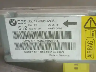 Автозапчасти б/у блок управления подушками безопасности за bmw 7 (e65, e66, e67) 730 ld ссылки oem iam 65776960228 5wk43503 