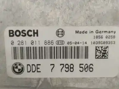 Автозапчасти б/у блок управления двигателем за bmw 7 (e65, e66, e67) 730 ld ссылки oem iam 7798506 0281011886 bosch 