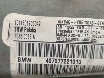 Автозапчасти б/у подушка безопасности задняя левая боковая за bmw 7 (e65, e66, e67) 730 ld ссылки oem iam 407077221013 30350063a trw 