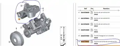 Second-hand car spare part engine support for bmw x5 (e70) xdrive 35 d oem iam references 32427799862  32427799862