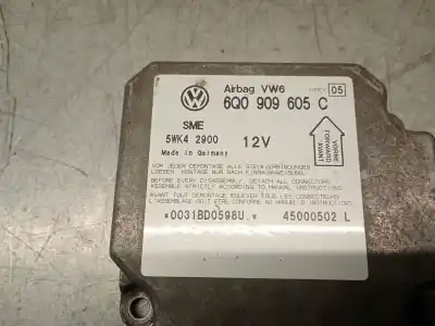 Автозапчастина б/у блок управління подушками безпеки для volkswagen passat b5.5 variant (3b6) 1.9 tdi посилання на oem iam 6q0909605c 5wk42900 sme 