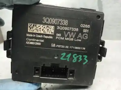 Second-hand car spare part electronic module for skoda superb iii (3v3) 2.0 tdi oem iam references 3q0907338 a2c9863120650 