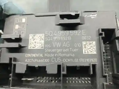Автозапчасти б/у комфортный модуль за skoda superb iii (3v3) 2.0 tdi ссылки oem iam 5q4959592e  