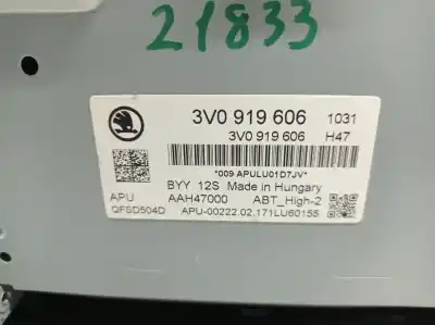 Автозапчасти б/у многофункциональный дисплей за skoda superb iii (3v3) 2.0 tdi ссылки oem iam 3v0919606  3v0919606