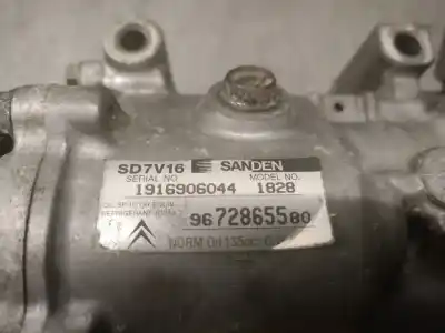 Pezzo di ricambio per auto di seconda mano compressore aria condizionata per citroen berlingo / berlingo first monospace (mf_, gjk_, gfk_) 1.6 hdi 75 (mf9hw, gj9hwc, gf9hwc, gn9hwc) riferimenti oem iam 9672865580 sd7v16 sanden 648724