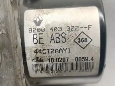 Автозапчастина б/у абс для renault twingo ii (cn0_) 1.2 (cn0d) посилання на oem iam 8200403322f 10020700594 ate 8201078284