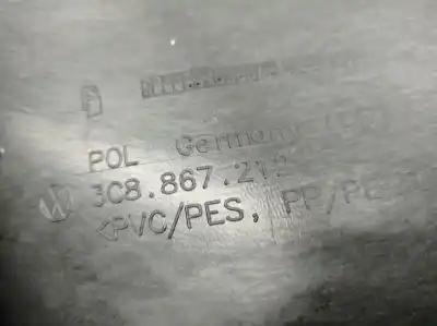 Peça sobressalente para automóvel em segunda mão forra / revestimento da porta traseira direita por volkswagen cc  referências oem iam 3c8867212  3c8867212ah