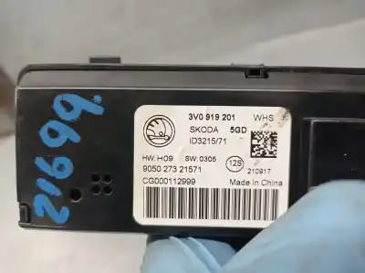 Second-hand car spare part multifunction display for skoda superb iii (3v3) 2.0 tdi oem iam references 3v0919201 905027321571 