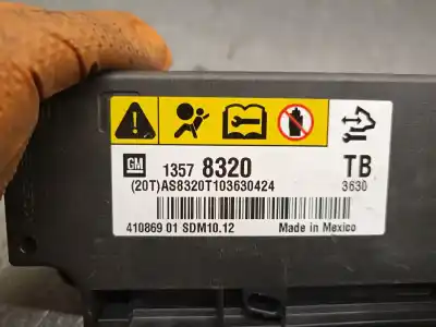 Second-hand car spare part airbag control unit for opel insignia a (g09) 2.0 cdti (68) oem iam references 13578320 41086901 