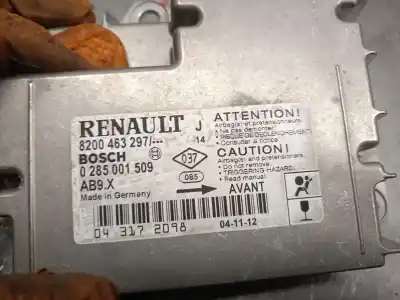 Автозапчастина б/у блок управління подушками безпеки для renault modus / grand modus (f/jp0_) 1.5 dci (fp0d, jp0d) посилання на oem iam 8200463297 0285001509 bosch 
