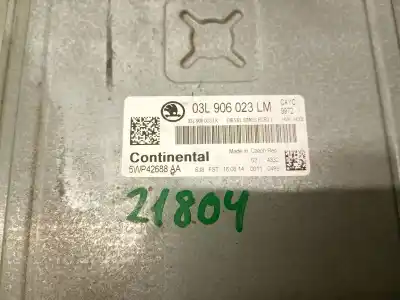 Автозапчастина б/у ебу контролер двигуна для skoda rapid spaceback (nh1) 1.6 tdi посилання на oem iam 5wp42688aa  