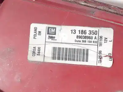 Автозапчасти б/у левый задний фонарь за opel corsa d (s07) 1.3 cdti (l08, l68) ссылки oem iam 89038960 13186350 1222132
