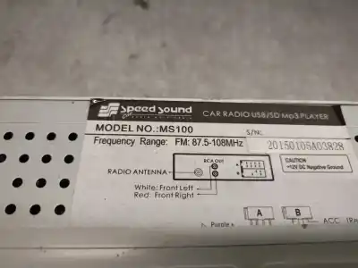 Автозапчастина б/у аудіо система / радіо cd для renault modus / grand modus (f/jp0_) 1.5 dci (fp0d, jp0d) посилання на oem iam ms100  