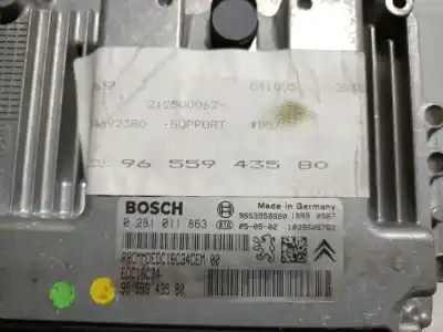 Second-hand car spare part ecu engine control for citroen c4 i (lc_) 1.6 hdi oem iam references 9655943580 0281011863 bosch  Second-hand car spare part ecu engine control for citroen c4 i (lc_) 1.6 hdi oem iam references 9655943580 0281011863 bosch