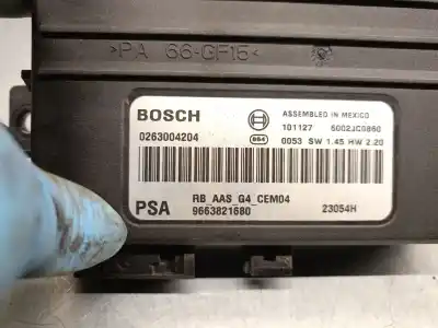 Pezzo di ricambio per auto di seconda mano modulo elettronico per peugeot 308 sw i (4e_, 4h_) 1.6 hdi riferimenti oem iam 9663821680 0263004204 bosch 