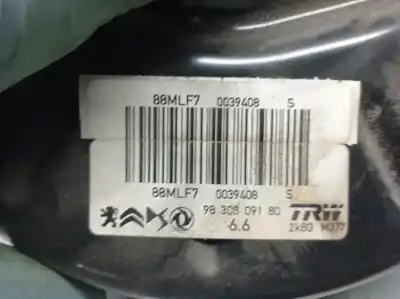 Автозапчастина б/у гальмівний серво для peugeot 208 ii (ub_, up_, uw_, uj_) e-208 посилання на oem iam 9830809180 88mlf7 trw 9830809180