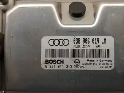 Автозапчасти б/у блок управления двигателем за audi a6 c5 (4b2) 1.9 tdi ссылки oem iam 038906019lm 0281011213 bosch 