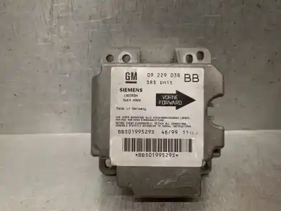 Pezzo di ricambio per auto di seconda mano Centralina Airbag per OPEL CORSA B (S93) 1.2 I 16V (F08, F68, M68) Riferimenti OEM IAM 09229038 5WK42924 SIEMENS 