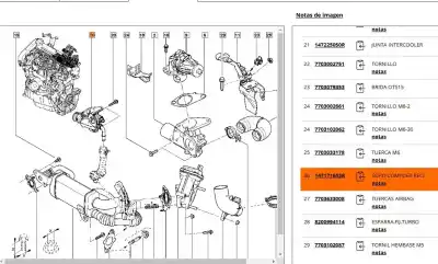 Автозапчастина б/у труба для dacia dokker express furgoneta/monovolumen 1.5 dci 75 / blue dci 75 (fejw, feah) посилання на oem iam 147173974r  147173974r
