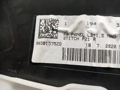 Автозапчасти б/у обивка задней правой двери за peugeot 208 ii (ub_, up_, uw_, uj_) e-208 ссылки oem iam 98301575zd  98301575zd