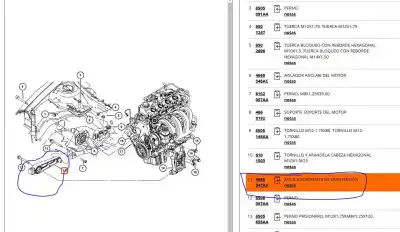 Second-hand car spare part engine support for chrysler neon ii 2.0 16v oem iam references 04668392aa  4668347aa