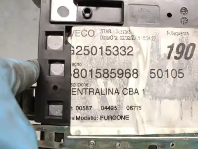 Second-hand car spare part fuse box unit for iveco daily vi furgón 33s15, 35s15, 35c15 oem iam references 5801585968  