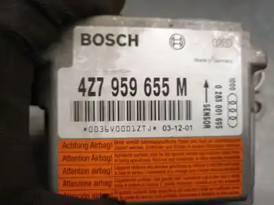 Pezzo di ricambio per auto di seconda mano centralina airbag per audi a6 c5 avant (4b5) 2.5 tdi riferimenti oem iam 4z7959655m 0285001695 bosch 