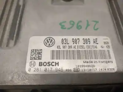 Second-hand car spare part ecu engine control for volkswagen cc  oem iam references 03l907309ae 0281017946 bosch 03l907309ae