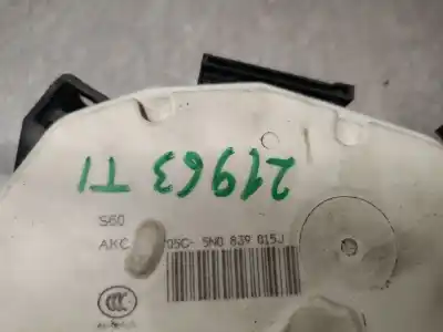 Peça sobressalente para automóvel em segunda mão fechadura da porta traseira esquerda por volkswagen cc  referências oem iam 5n0839015j  5n0839015j