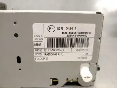 Автозапчастина б/у аудіо система / радіо cd для ford c-max ii (dxa/cb7, dxa/ceu) 1.0 ecoboost посилання на oem iam e1bt18c815ge  1859064