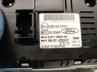 Pezzo di ricambio per auto di seconda mano display multifunzione per ford c-max ii (dxa/cb7, dxa/ceu) 1.0 ecoboost riferimenti oem iam em5t18b955bb  2014481
