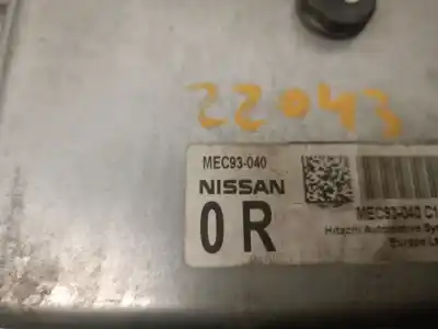 Second-hand car spare part ecu engine control for nissan note (e11, ne11) 1.6 oem iam references mec93040  mec93040