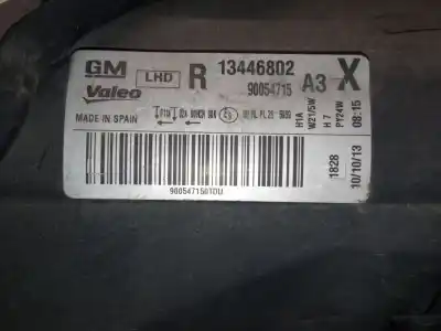 Tweedehands auto-onderdeel rechts koplamp voor opel corsa d (s07) 1.3 cdti (l08, l68) oem iam-referenties 13446802