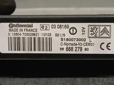 Second-hand car spare part electronic module for peugeot 308 sw i (4e_, 4h_) 1.6 16v oem iam references 9666827980  