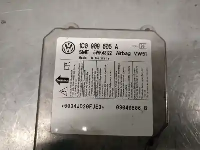 Автозапчастина б/у блок управління подушками безпеки для seat leon (1m1) 1.9 tdi посилання на oem iam 1c0909605a 5wk43122 siemens 