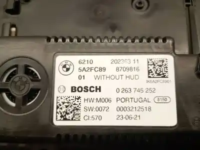 Peça sobressalente para automóvel em segunda mão quadrante por bmw 1 (f40) 118 i referências oem iam 5a2fc89 0263745252 bosh 