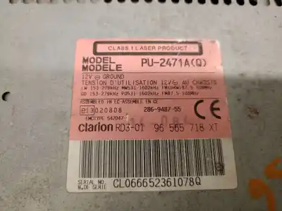 Автозапчастина б/у аудіо система / радіо cd для citroen c2 (jm_) 1.4 hdi посилання на oem iam 96565718xt  6564jw