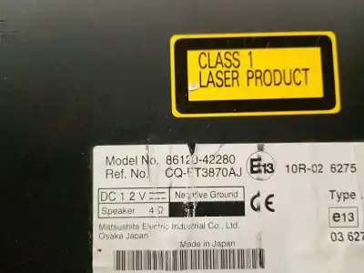 Автозапчасти б/у аудиосистема / радио cd за toyota rav 4 iii (_a3_) 2.2 d (ala35_) ссылки oem iam 8612042280  8612042280