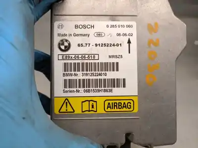 Peça sobressalente para automóvel em segunda mão centralina de airbag por bmw 1 (e87) 118 d referências oem iam 6577912522401 0285010060 bosch 