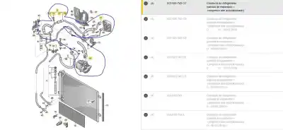 Peça sobressalente para automóvel em segunda mão tubos de ar condicionado por volkswagen cc  referências oem iam 3c0820743cc  3c0820743cc