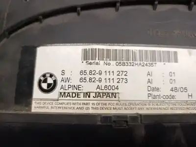 Second-hand car spare part multifunction display for bmw 5 (e60) 530 d oem iam references 65829111272  65829193758