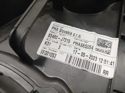 Автозапчасти б/у задний правый стеклорегулятор за kia xceed (cd) 1.5 t-gdi ссылки oem iam 83480j7315  83481j7300