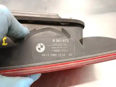 Peça sobressalente para automóvel em segunda mão farolim traseiro esquerdo por bmw 5 touring (e39) 525 tds referências oem iam 63218371329  