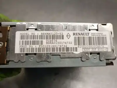 Second-hand car spare part audio system / radio cd for renault espace iv (jk0) (2002->) 2.2 dci (jk07) oem iam references 8200205833  8200205833