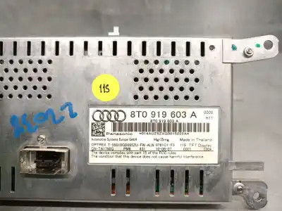 Автозапчастина б/у багатофункційний дисплей для audi a5 (8t3) 3.0 tdi quattro посилання на oem iam 8t0919603a  