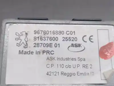 Автозапчастина б/у антена для peugeot 2008 ii (ud_, us_, uy_, uk_) 1.2 puretech 100 посилання на oem iam 9678016880 81637600 ask 