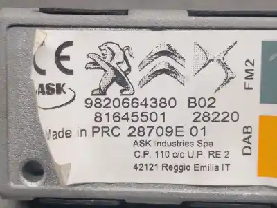 Автозапчасти б/у антенный усилитель за peugeot 2008 ii (ud_, us_, uy_, uk_) 1.2 puretech 100 ссылки oem iam 9820664380 81645501 ask 