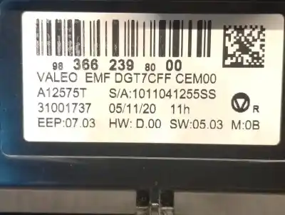 Автозапчастина б/у багатофункційний дисплей для peugeot 2008 ii (ud_, us_, uy_, uk_) 1.2 puretech 100 посилання на oem iam 9836623980 a12575t valeo 